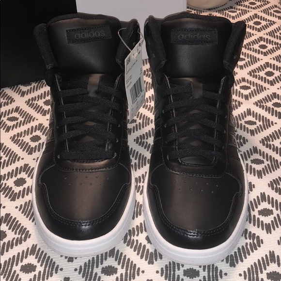 Adidas Hoops 2.0 Mid - Black/Black - NIB - Picture 4 of 6
